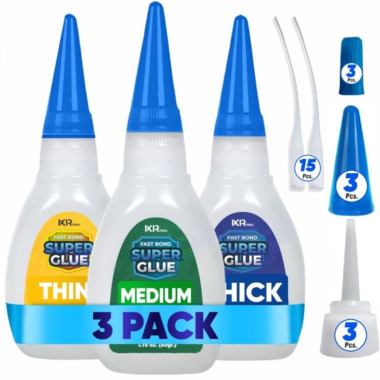CA Glue Kit – Thin, Medium & Thick Viscosity Set (3 × 1.75 oz)