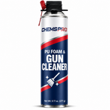 CHEMSPRO 277 g PU foam and gun cleaner can on a white background