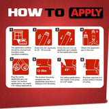 Red Nozzle Set (1-2)(Vertical - Horizontal) for Spray Foam Gun